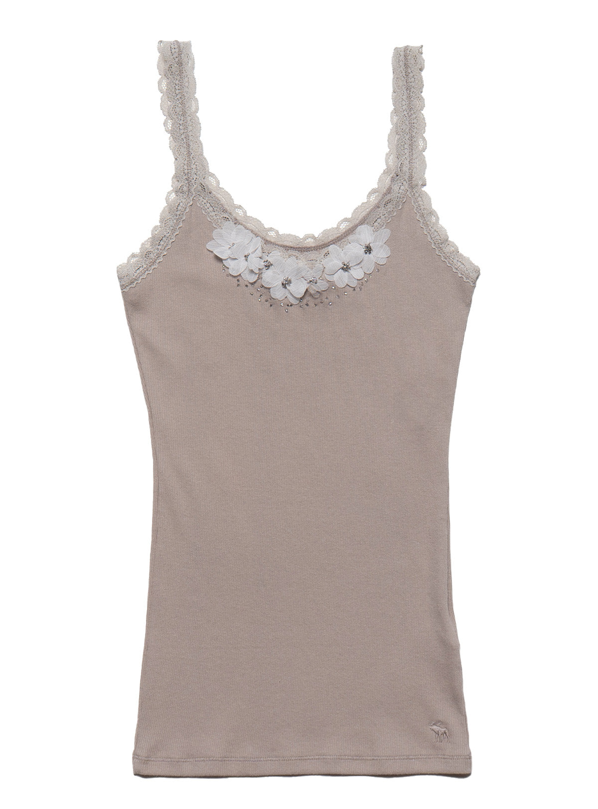 Vintage Abercrombie & Fitch Flower Tank - Tan | UNIF Clothing online
