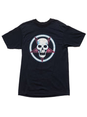 Vintage Pentagram Skull Tee - Black | UNIF Clothing Sale