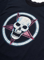 Vintage Pentagram Skull Tee - Black | UNIF Clothing Sale