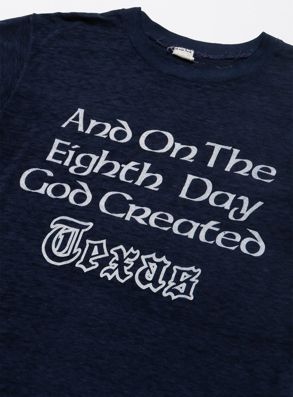 Vintage And On The Eighth Day God Created Texas Tee - Dark Blue | UNIF Clothing for Sale