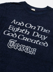 Vintage And On The Eighth Day God Created Texas Tee - Dark Blue | UNIF Clothing for Sale
