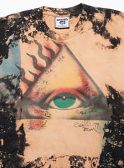Vintage Bleached Eye of Providence Tee - Black / Bleached | UNIF Clothing Sale