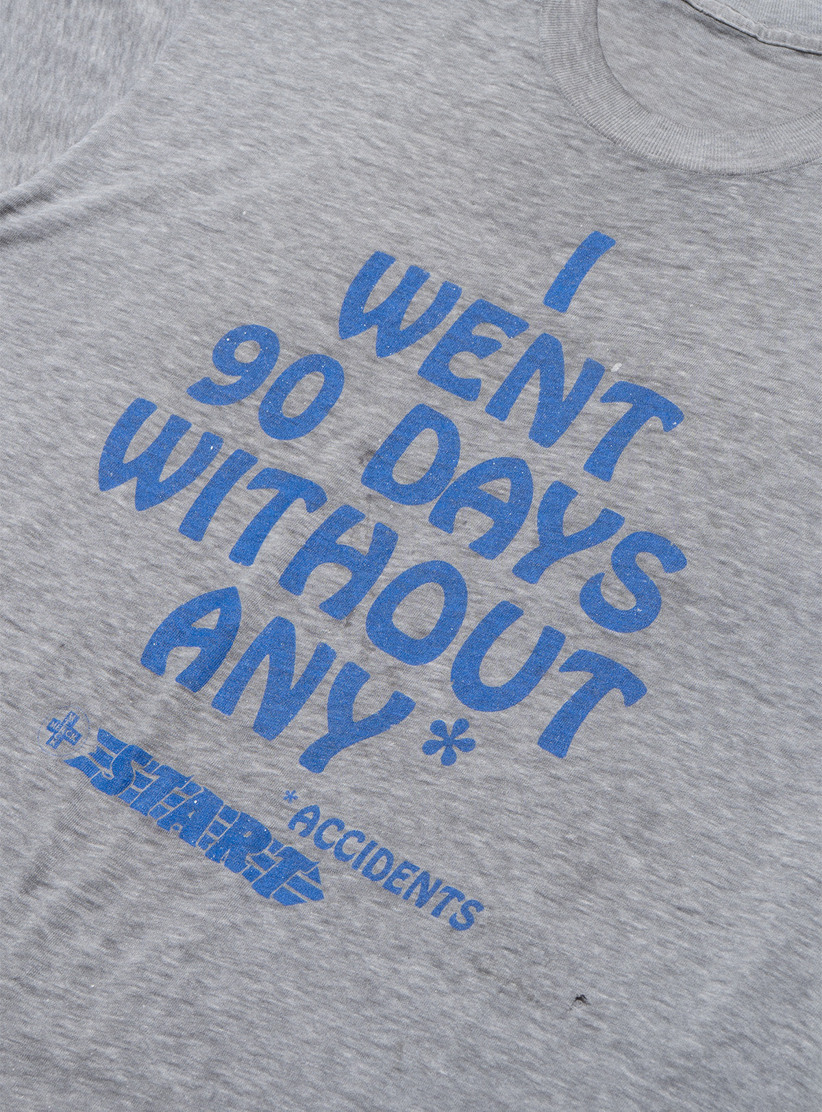 Vintage I Went 90 Days Without Any * Accidents Tee - Grey | UNIF Clothing near me