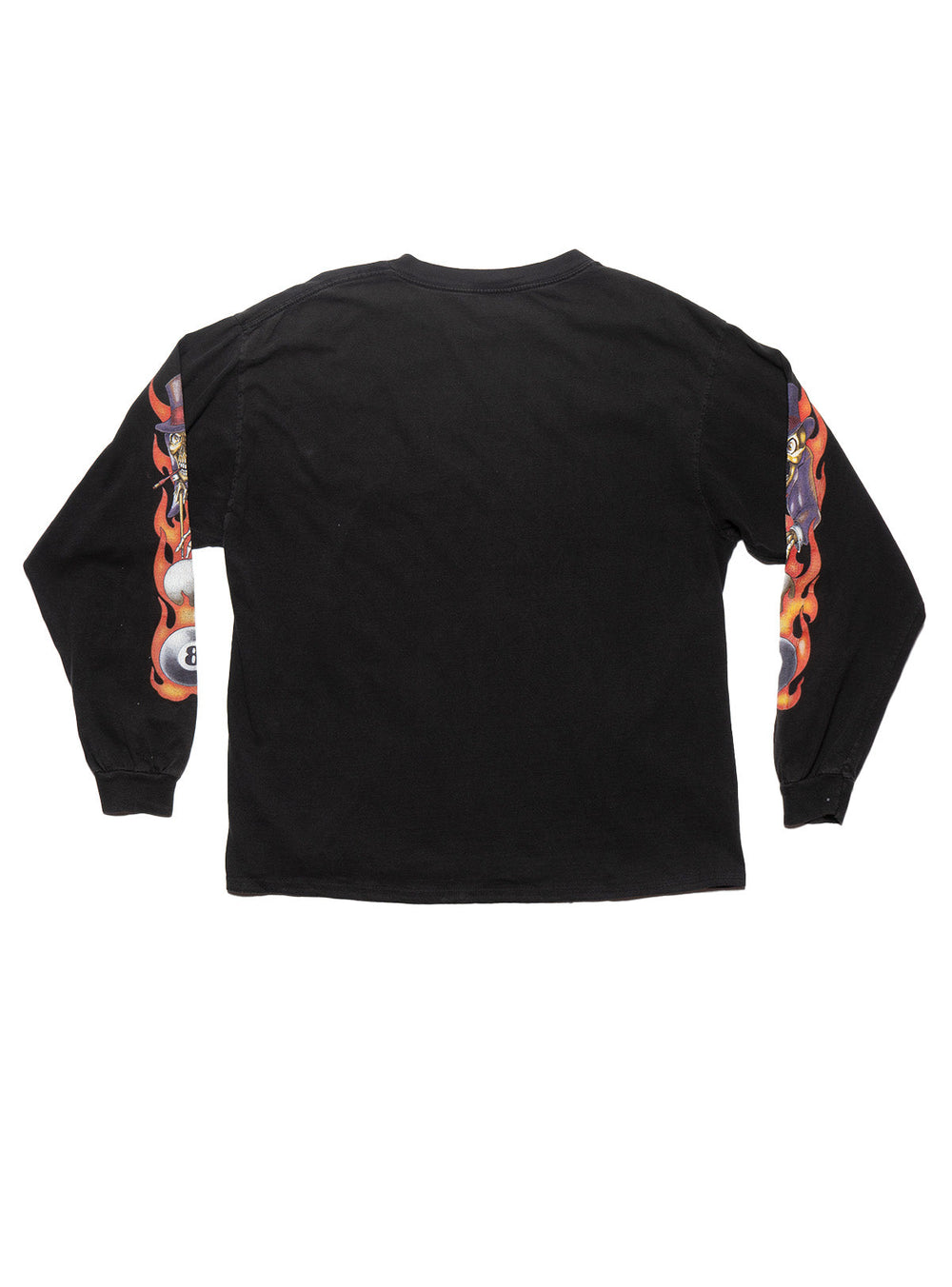 Vintage Skeleton 8 Ball Long Sleeve Tee - Black | UNIF Clothing for Sale