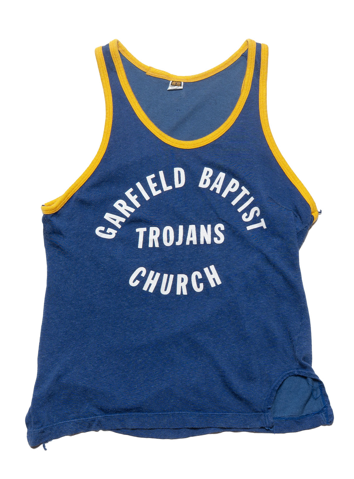 Vintage Garfield Baptist Church Trojans Tank - Blue | UNIF Clothing Sale