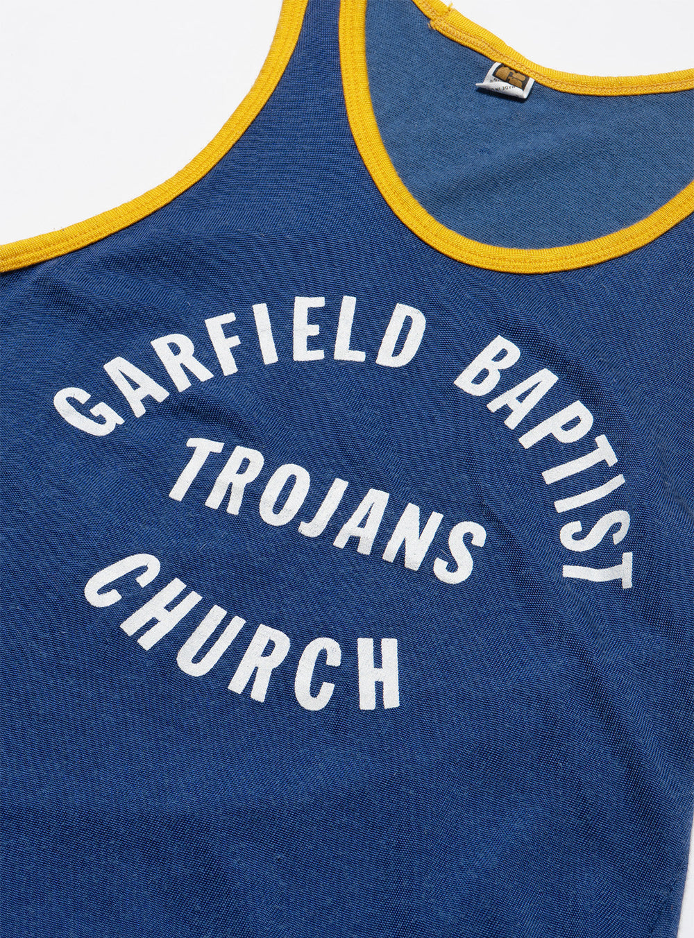 Vintage Garfield Baptist Church Trojans Tank - Blue | UNIF Clothing Sale