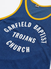 Vintage Garfield Baptist Church Trojans Tank - Blue | UNIF Clothing Sale