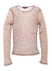 Vintage Betsy Johnson Cheetah Print Long Sleeve Top - Multi | UNIF Clothing for Sale