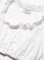Vintage H Moser Dirndl Top - White | UNIF Clothing outlet