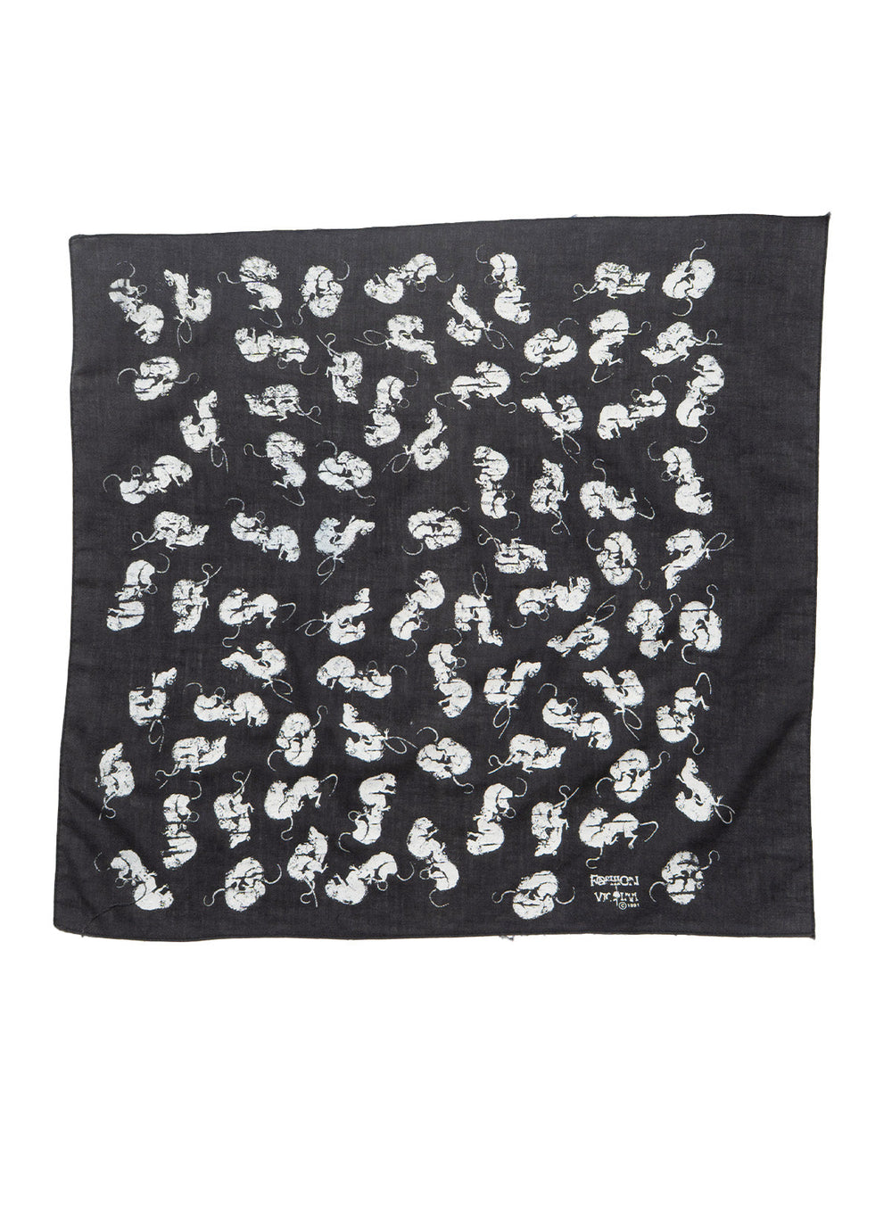 Vintage Fashion Victim Rat Bandana - Black | UNIF Clothing online shop