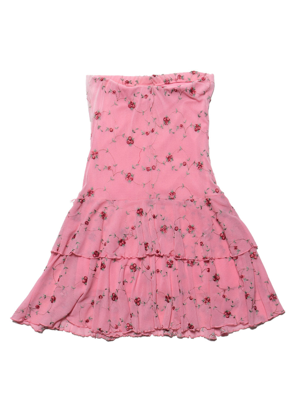 Vintage Pink Floral Dress - Pink | UNIF Clothing on Sale