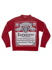 Vintage Budweiser Knit Sweater - Red | UNIF Clothing online