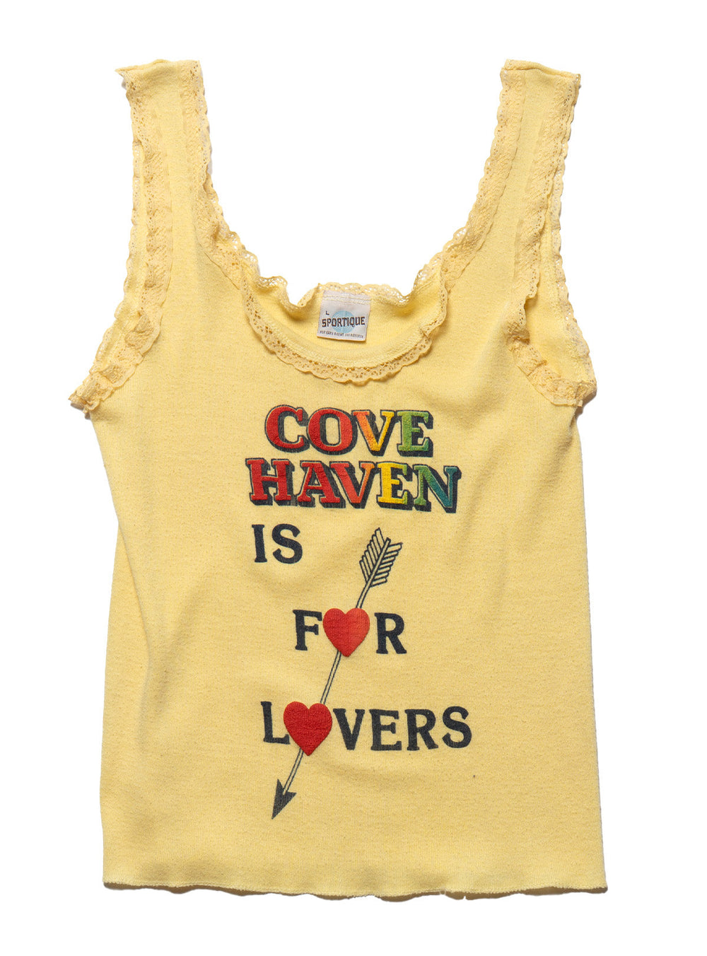 Vintage Cove Haven is for Lovers Tank - Yellow | UNIF Clothing outlet