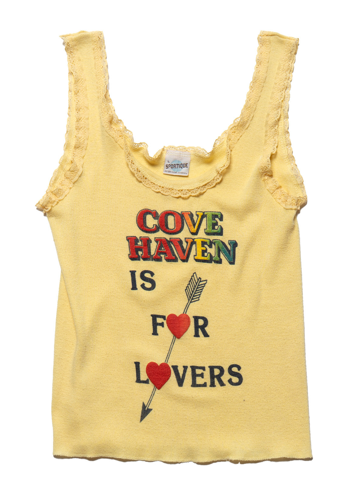 Vintage Cove Haven is for Lovers Tank - Yellow | UNIF Clothing outlet