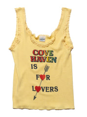 Vintage Cove Haven is for Lovers Tank - Yellow | UNIF Clothing outlet