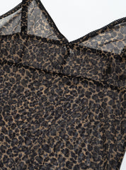Vintage UNIF Leopard Print Top - Leopard | UNIF Clothing online