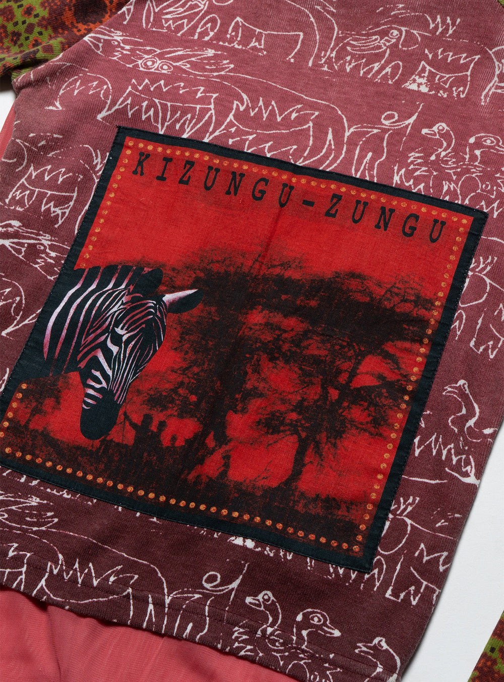 Vintage Kizungu Zungu Flower Long Sleeve Top - Red / Green | UNIF Clothing outlet