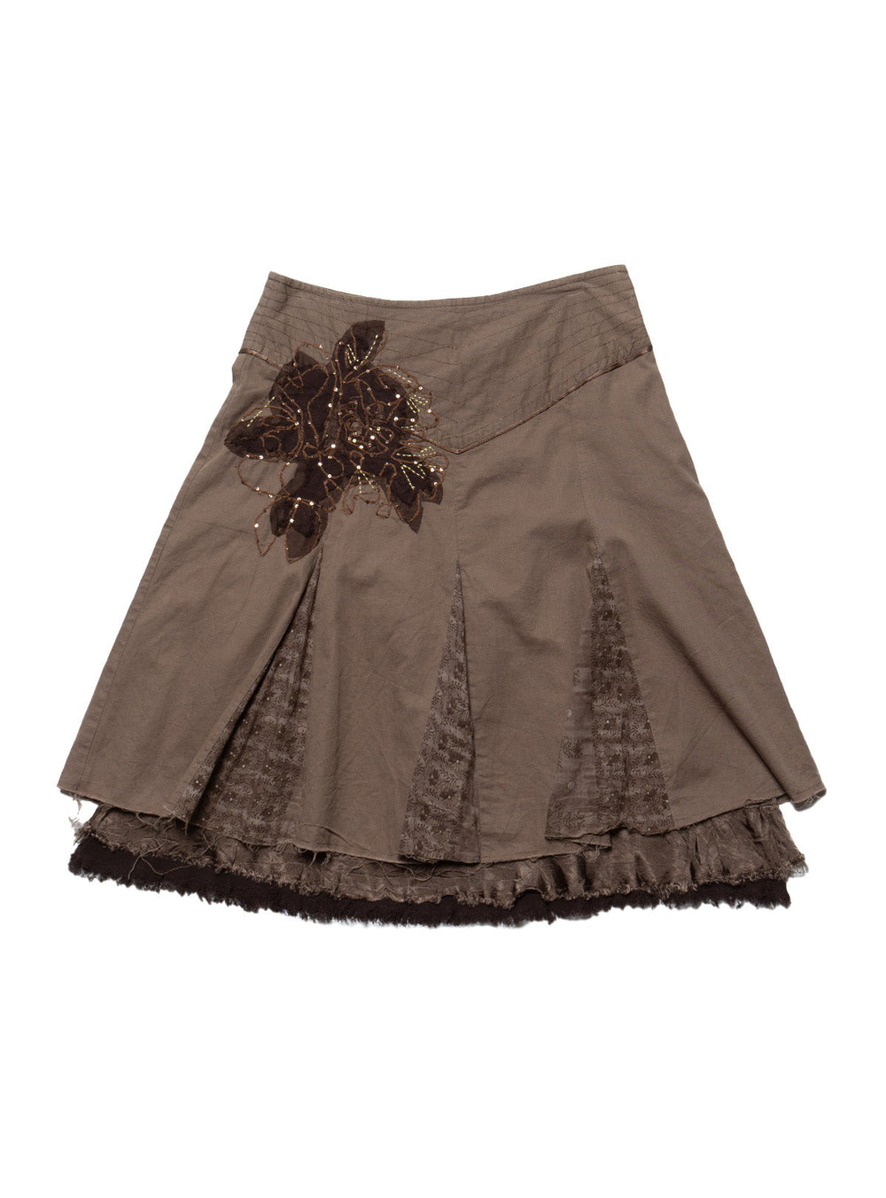 Vintage Vila Skirt - Brown | UNIF Clothing on Sale