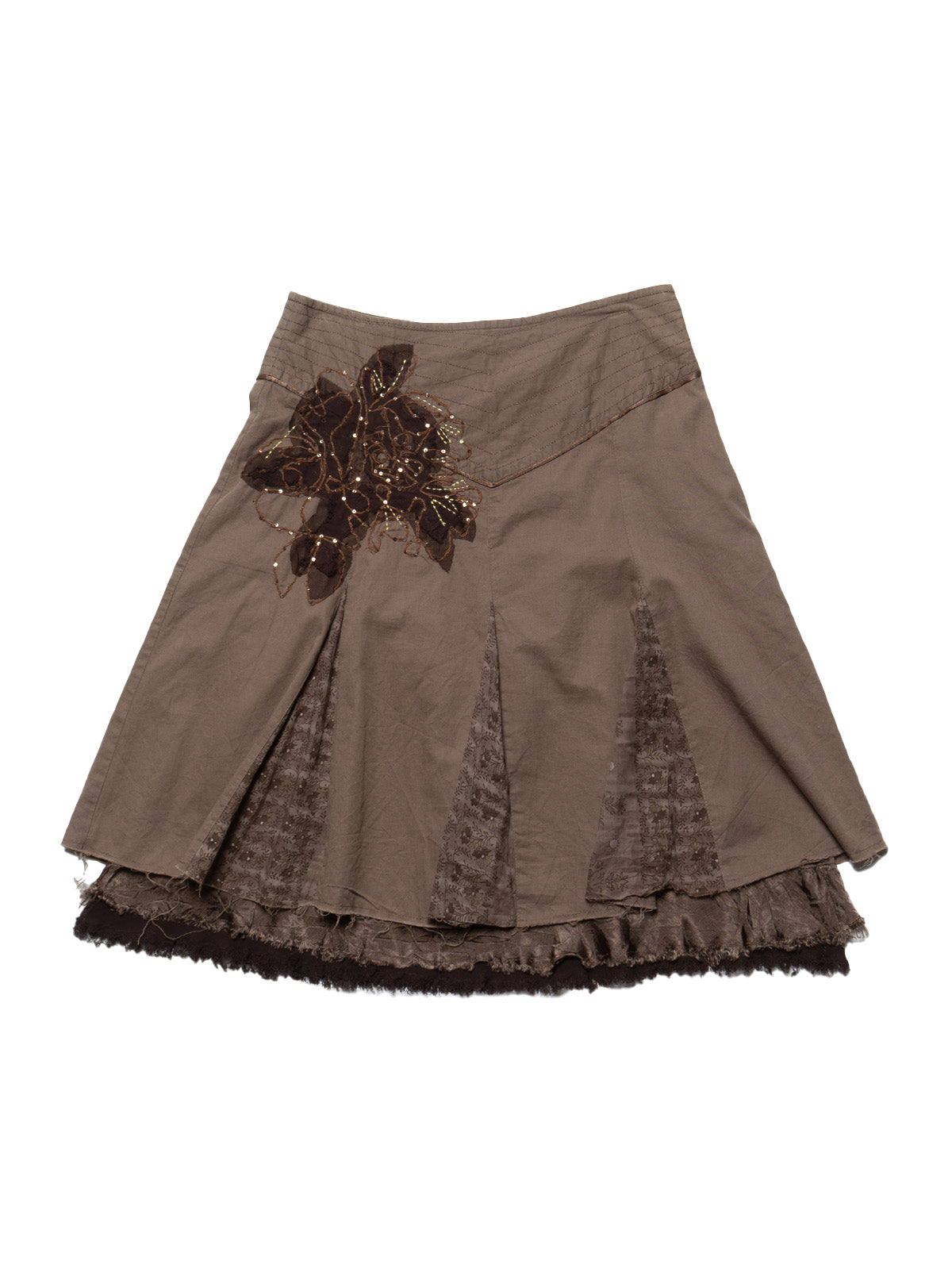 Vintage Vila Skirt - Brown | UNIF Clothing on Sale