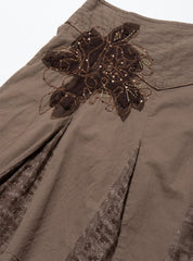 Vintage Vila Skirt - Brown | UNIF Clothing on Sale