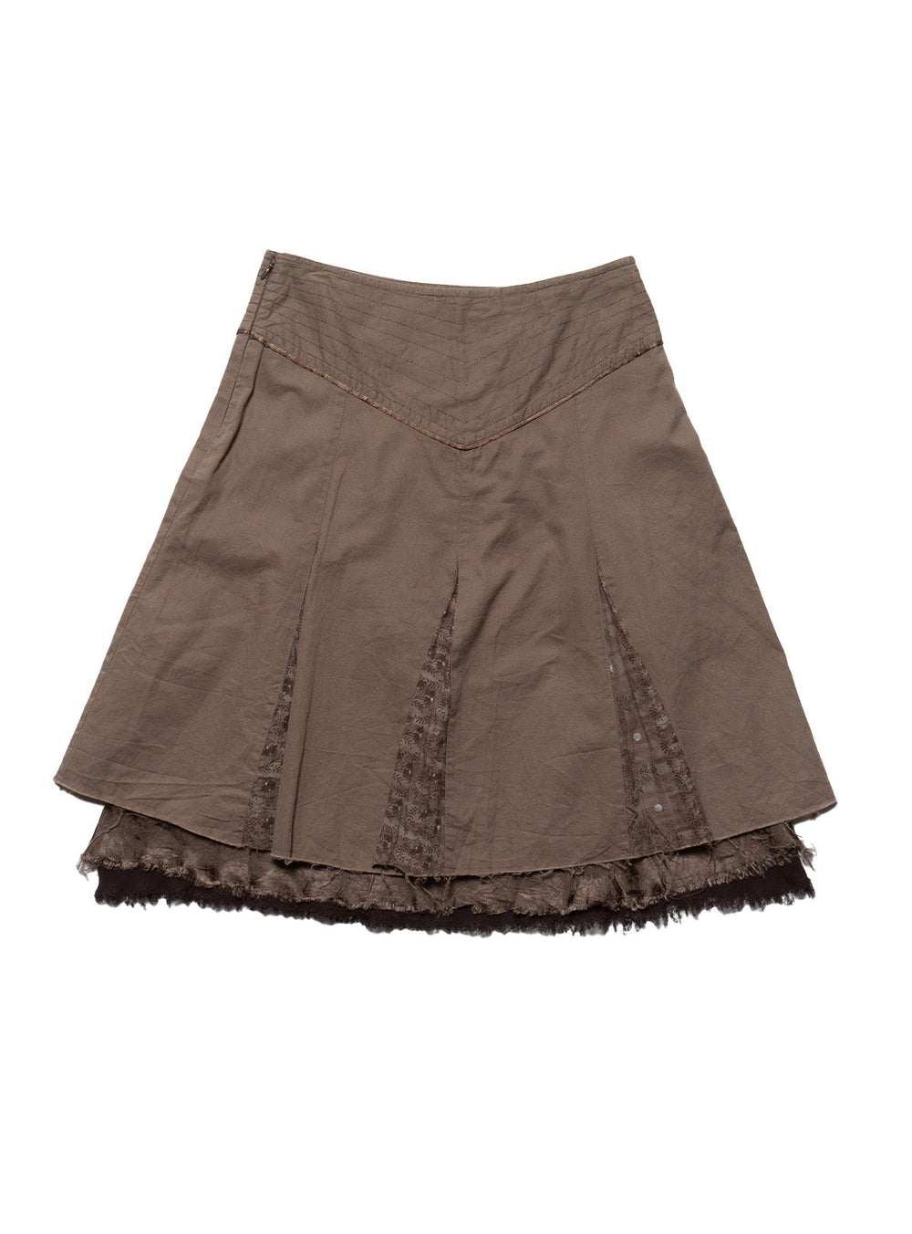 Vintage Vila Skirt - Brown | UNIF Clothing on Sale