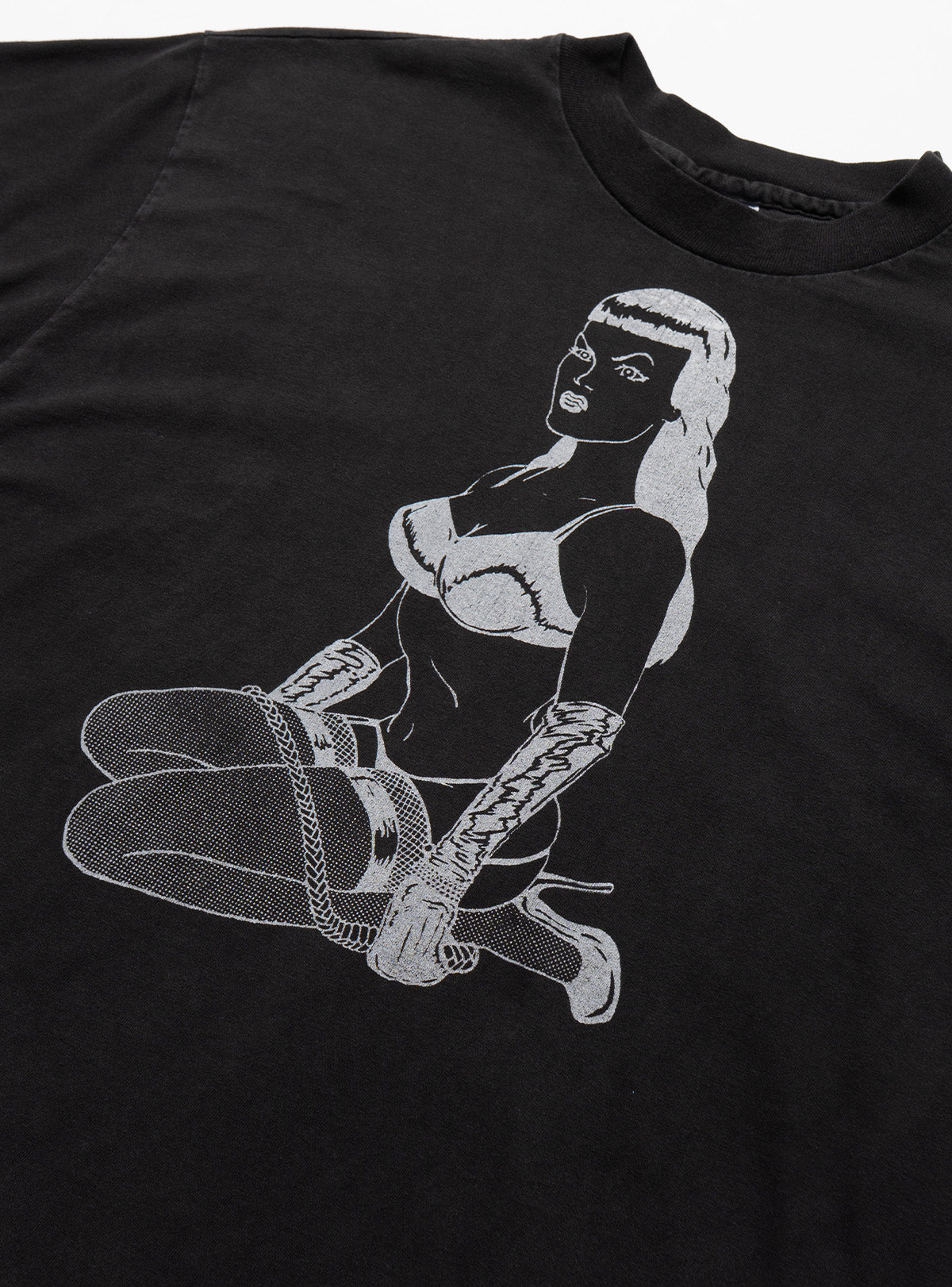 Vintage Dominatrix Tee - Black | UNIF Clothing for Sale