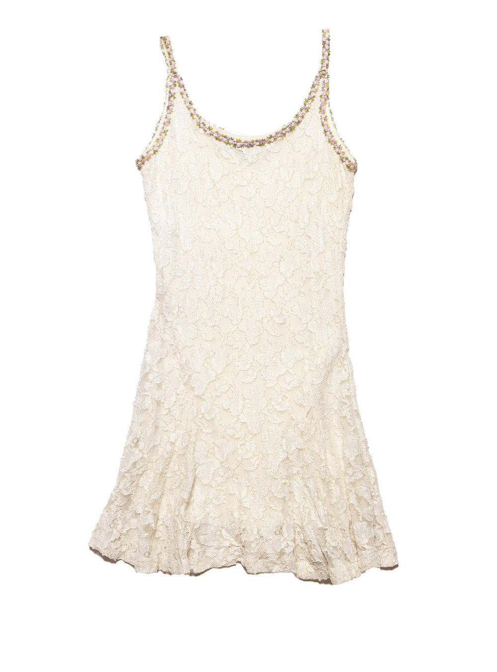 Vintage Betsy Johnson Cream Lace Mini Dress - Beige | UNIF Clothing outlet