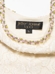 Vintage Betsy Johnson Cream Lace Mini Dress - Beige | UNIF Clothing outlet