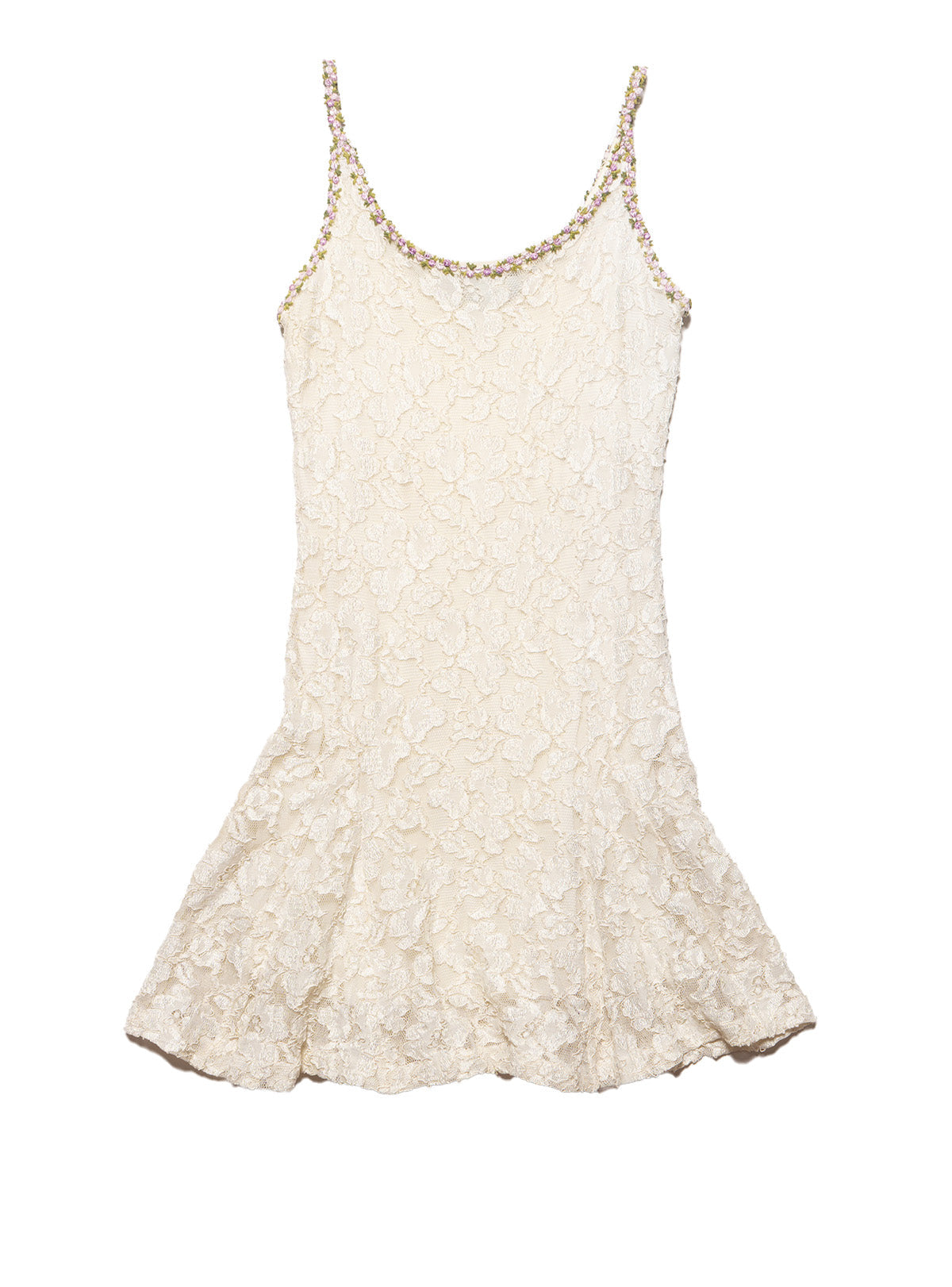 Vintage Betsy Johnson Cream Lace Mini Dress - Beige | UNIF Clothing outlet