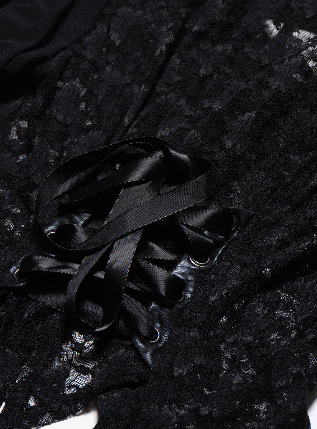 Vintage Frill by h.naoto Bolero Lace Cardigan - Black | UNIF Clothing online shop