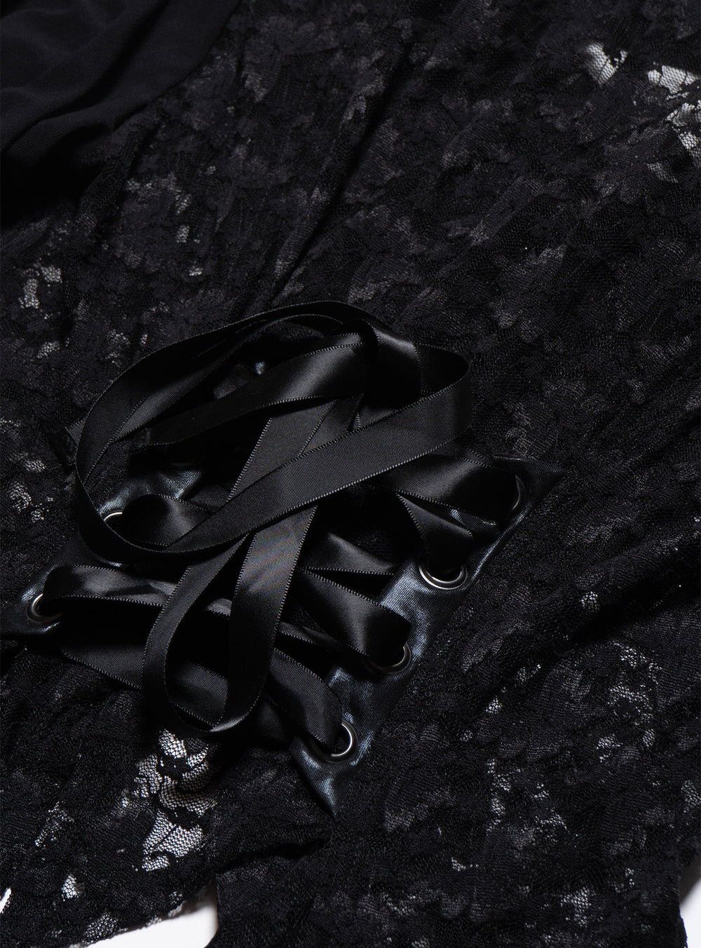 Vintage Frill by h.naoto Bolero Lace Cardigan - Black | UNIF Clothing online shop