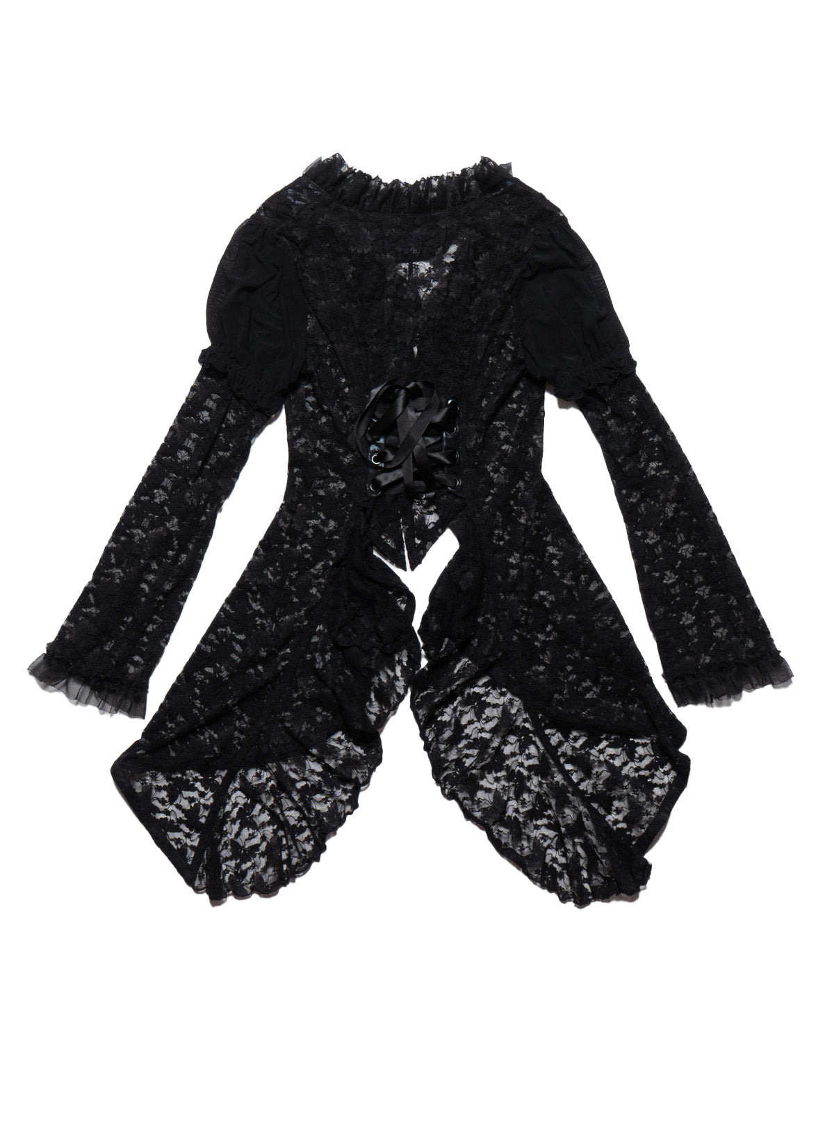 Vintage Frill by h.naoto Bolero Lace Cardigan - Black | UNIF Clothing online shop