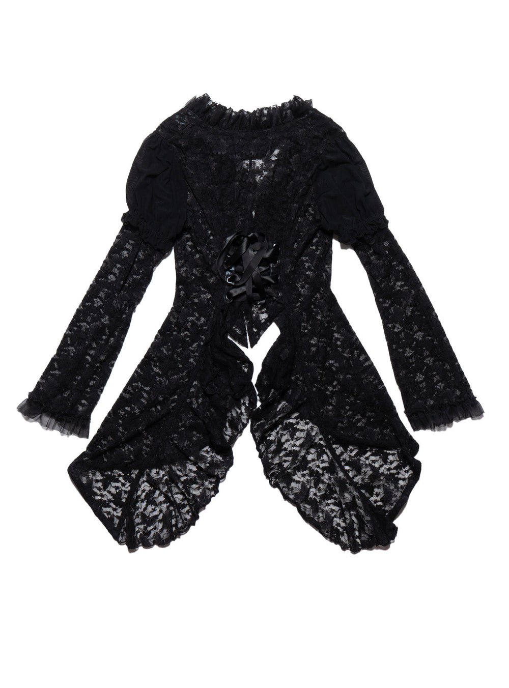 Vintage Frill by h.naoto Bolero Lace Cardigan - Black | UNIF Clothing online shop
