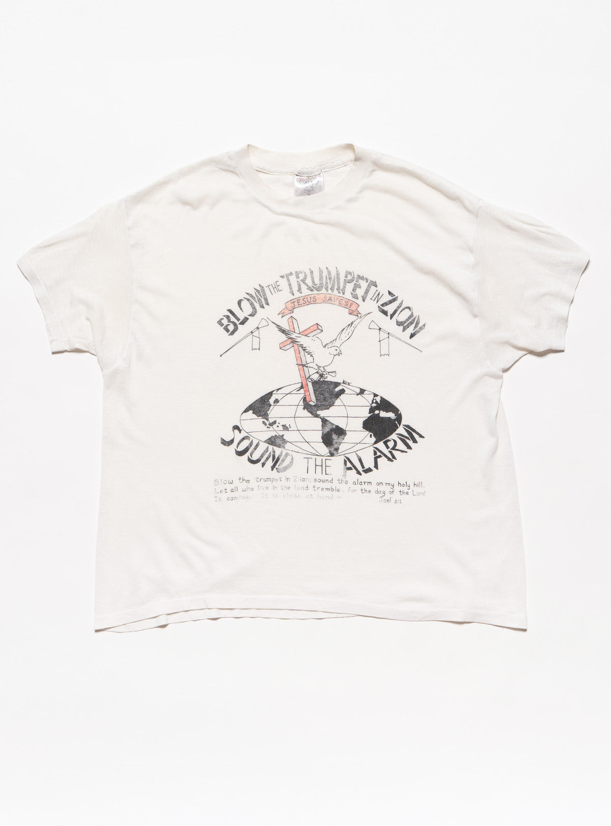 Vintage Sound The Alarm Tee - White | UNIF Clothing Sale