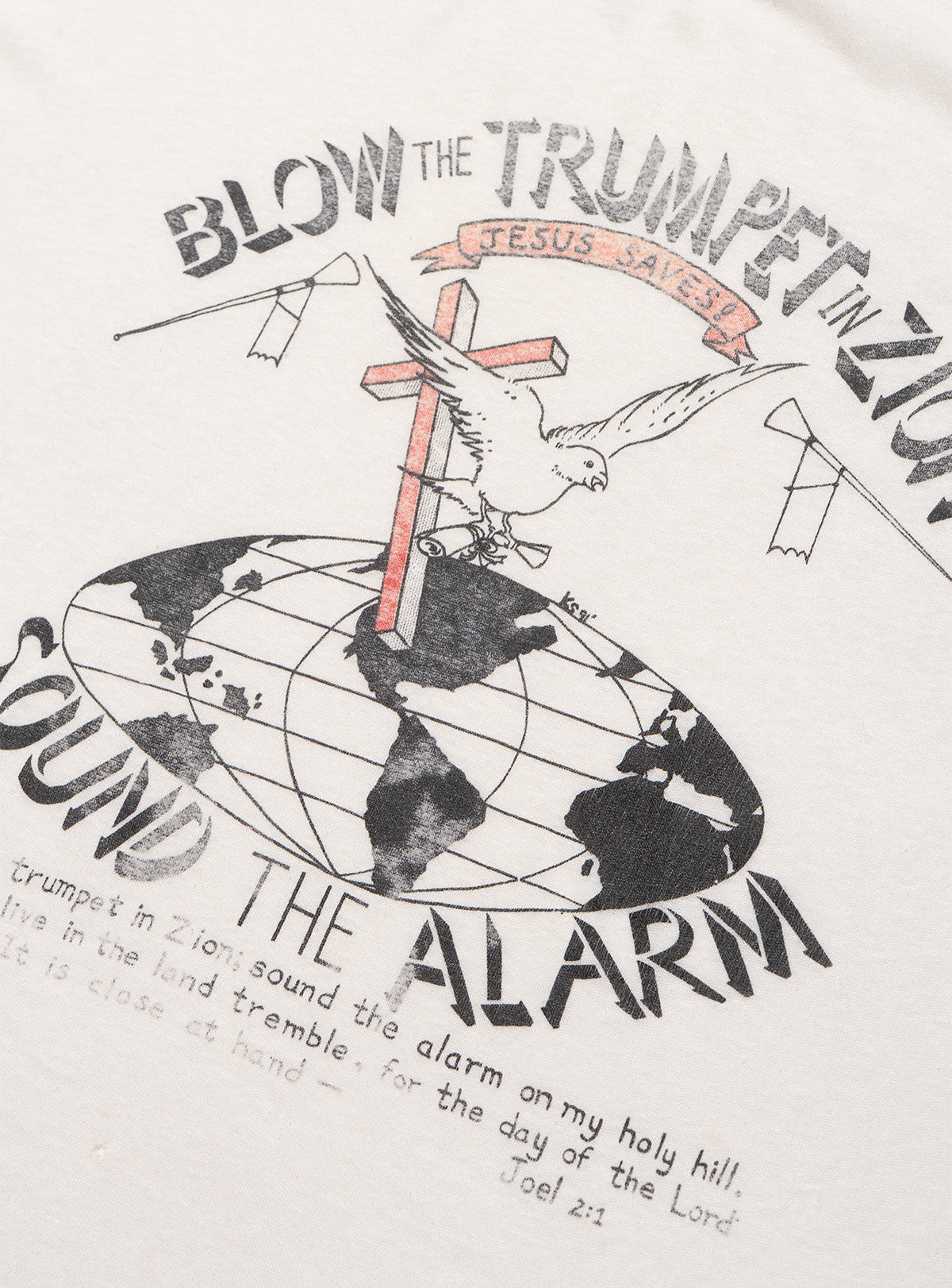 Vintage Sound The Alarm Tee - White | UNIF Clothing Sale