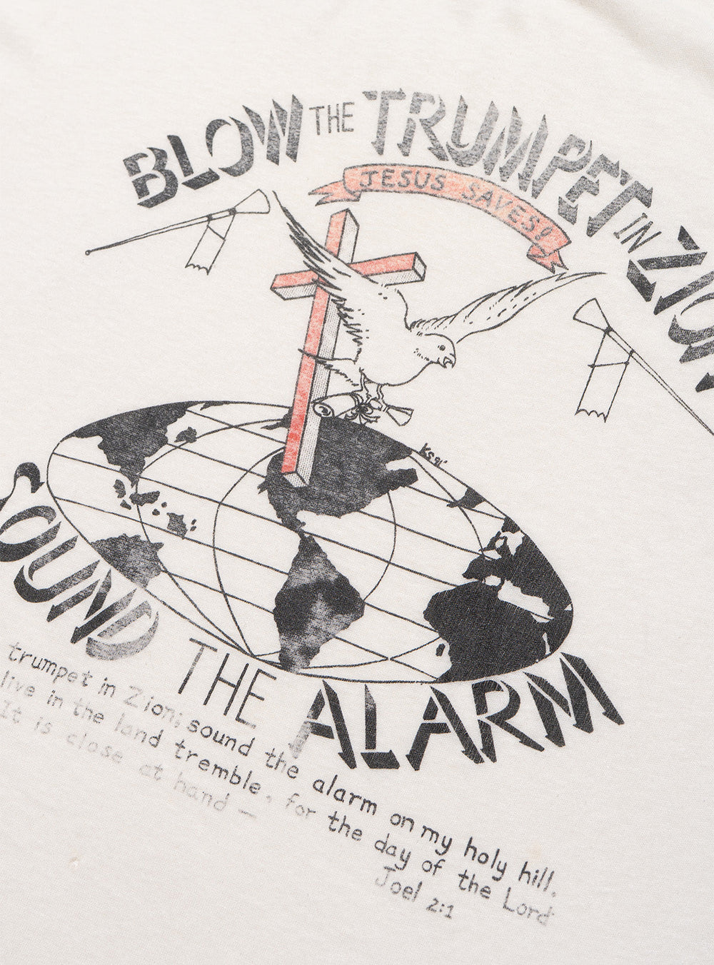 Vintage Sound The Alarm Tee - White | UNIF Clothing Sale