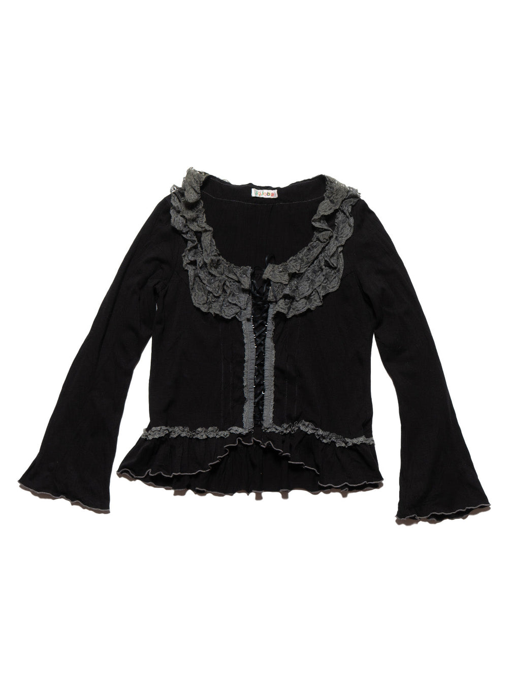 Vintage Jojoba Frill Top - Black | UNIF Clothing discount