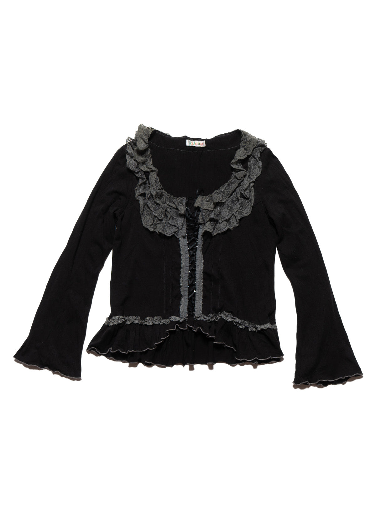 Vintage Jojoba Frill Top - Black | UNIF Clothing discount
