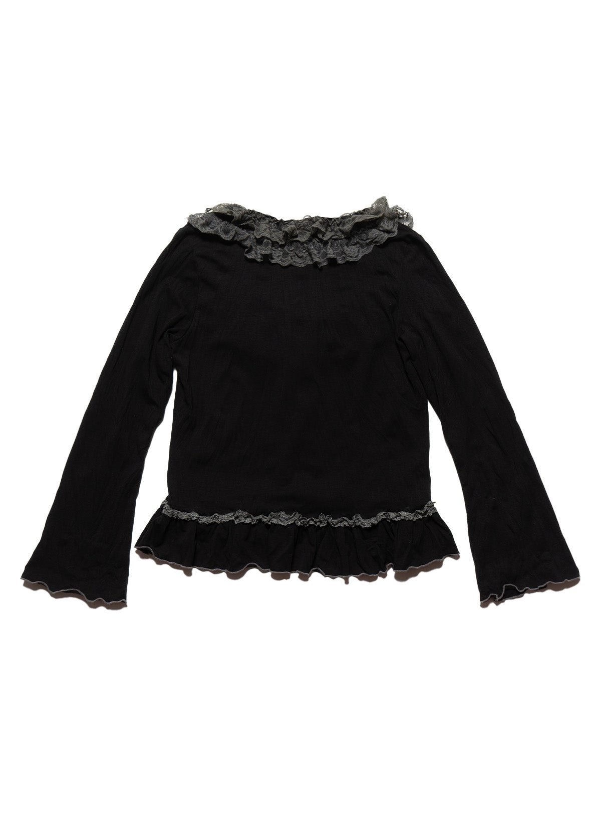 Vintage Jojoba Frill Top - Black | UNIF Clothing discount