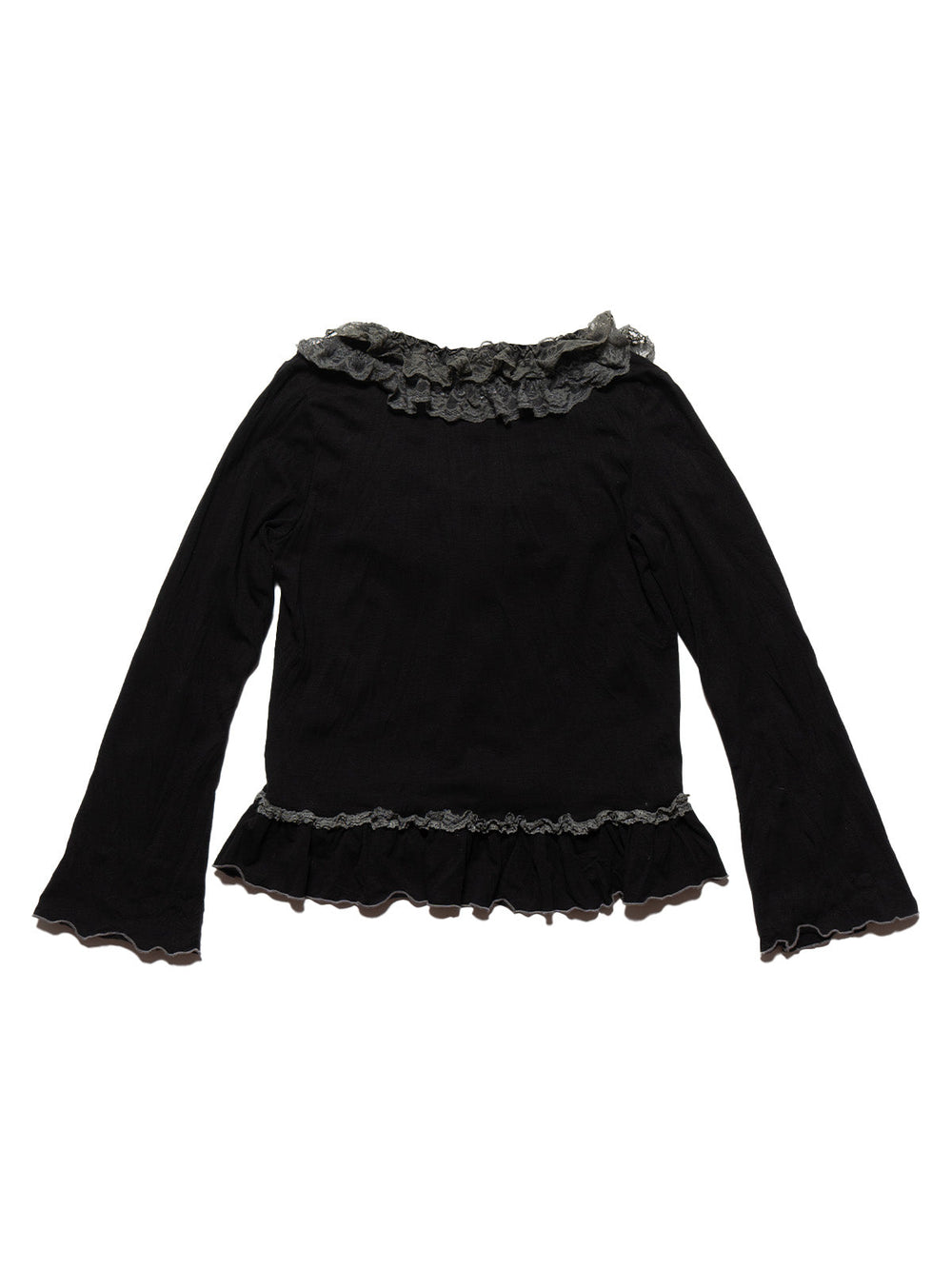 Vintage Jojoba Frill Top - Black | UNIF Clothing discount