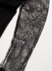 Vintage Blumarine lace Rose Sweater - Black | UNIF Clothing near me