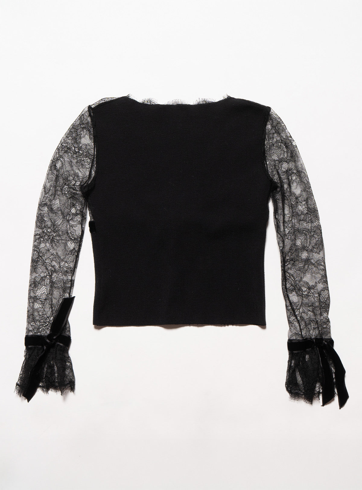 Vintage Blumarine lace Rose Sweater - Black | UNIF Clothing near me