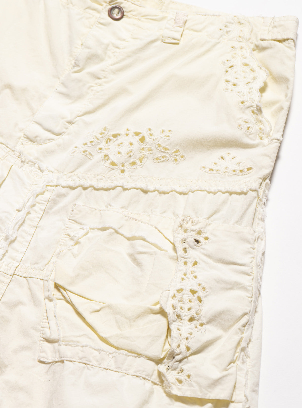 Vintage DA-NANG Yellow Eyelet Skirt - Yellow | UNIF Clothing for Sale