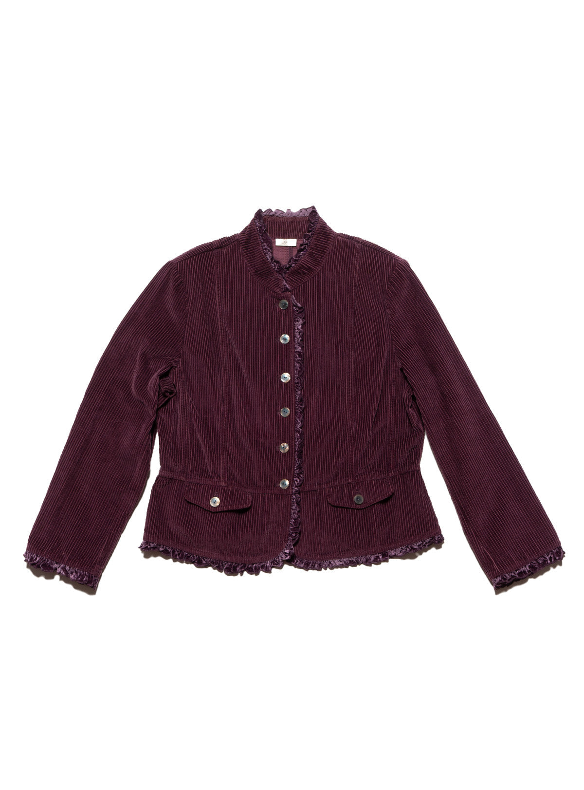 Vintage H Moser Frill Top - Purple | UNIF Clothing online