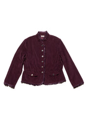 Vintage H Moser Frill Top - Purple | UNIF Clothing online
