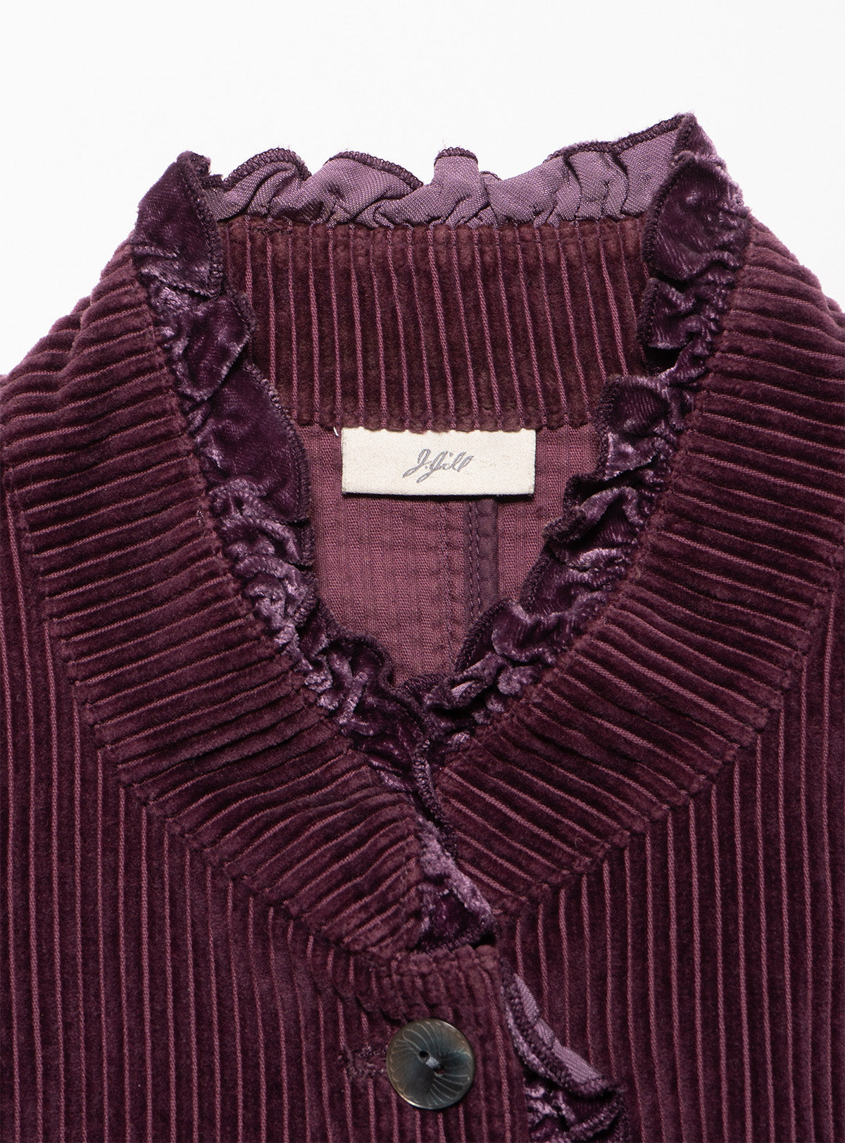 Vintage H Moser Frill Top - Purple | UNIF Clothing online