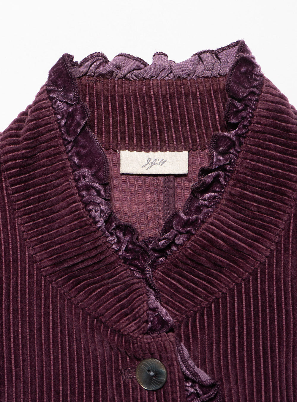Vintage H Moser Frill Top - Purple | UNIF Clothing online
