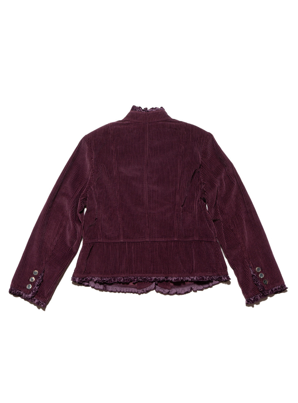 Vintage H Moser Frill Top - Purple | UNIF Clothing online