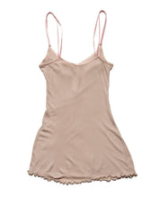Vintage Delicate Dusty Beige/Pink Rose Tank - Beige | UNIF Clothing outlet