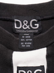 Vintage D&G & Striped Longsleeve Top - Black / White | UNIF Clothing online shop